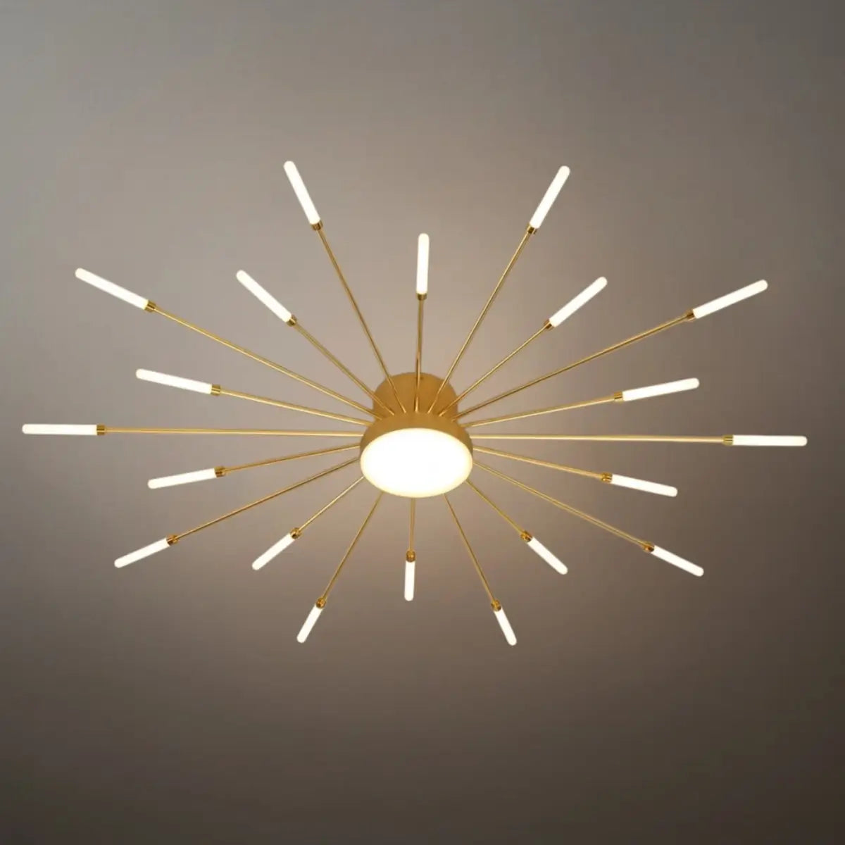 Nebula Modern Firework Ceiling Light – Gold/Black for Bedroom Dining Room Living Room